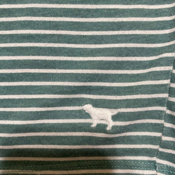 Green & White Striped PINK sleepwear V- neck-large - Picture 2 of 10